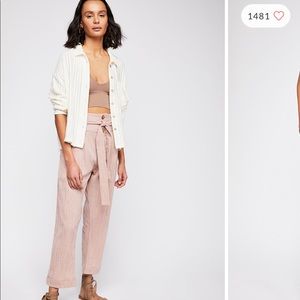 Free people rumors yarn dye harem pants